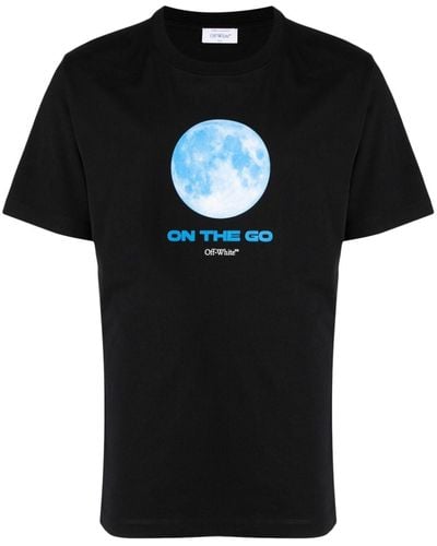 Off-White c/o Virgil Abloh On The Go Moon Tシャツ - ブラック