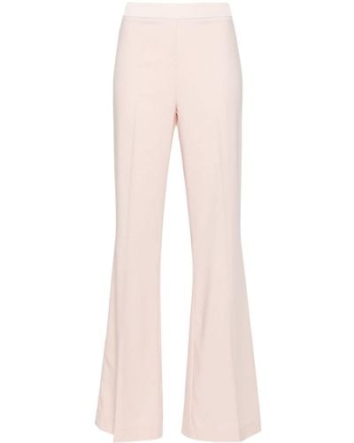 D.exterior Mid-rise Flared Cady Trousers - Pink