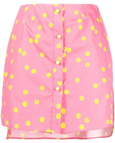 Chiara Ferragni Tennis-ball Print Mini Skirt - Pink