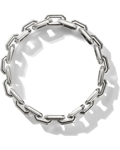 David Yurman Bracciale Deco Link in argento sterling - Metallizzato