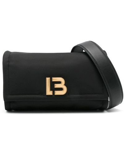 Bimba Y Lola Medium Logo-plaque Shoulder Bag - Black