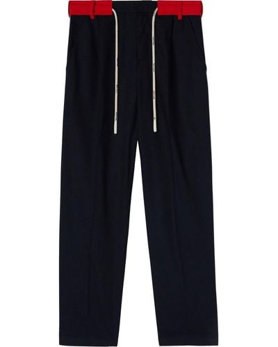 Palm Angels Belted Track Trousers - Black
