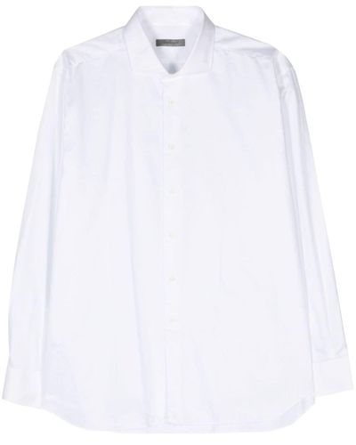 Corneliani Spread-collar Poplin Shirt - White