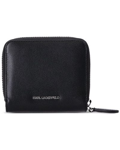 Karl Lagerfeld K/ikonik 2.0 Leather Wallet - Black