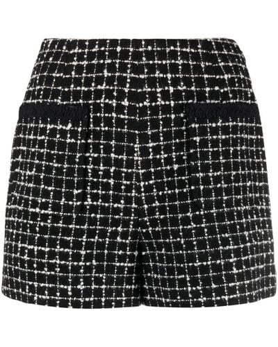 Claudie Pierlot High-waisted Tweed Shorts - Black