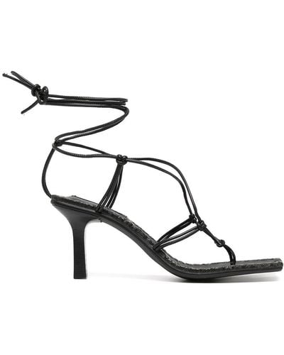 Senso Maya Ankle-tie Sandals - Black