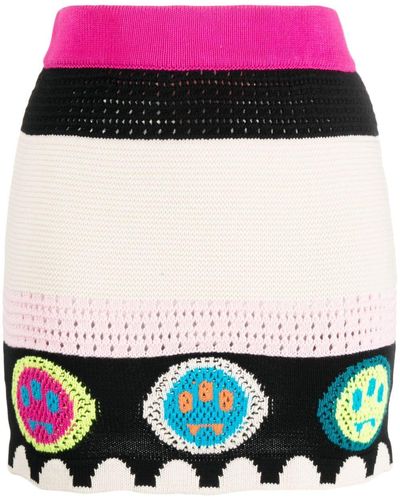 Barrow Logo-jacquard Knitted Mini Skirt - Black