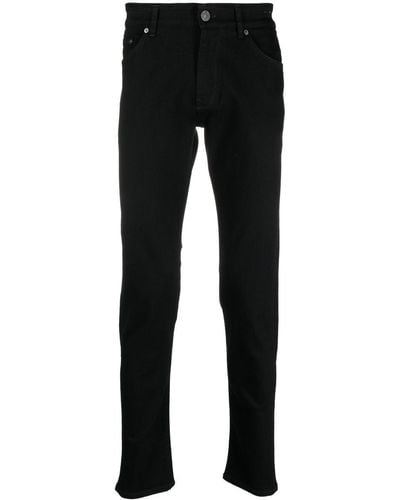 PT Torino Slim-Fit-Jeans mit hohem Bund - Schwarz
