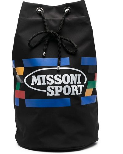 Missoni Mochila Sport con logo estampado - Negro