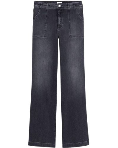Closed Straight-leg Cotton-blend Jeans - Blue