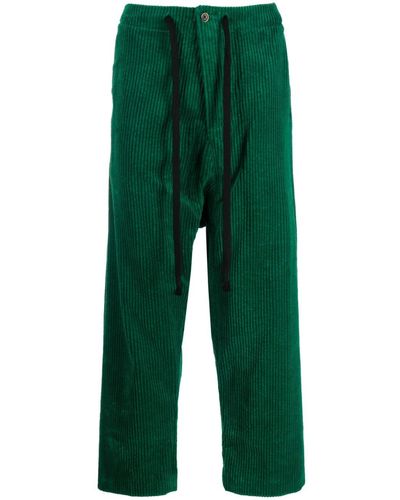 Uma Wang Corduroy Straight-leg Trousers - Green