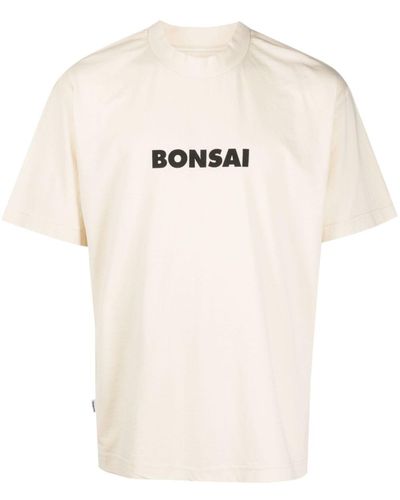 Bonsai T-shirt en coton à logo imprimé - Neutre