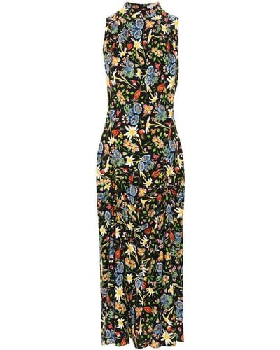 Vivienne Westwood Midi-jurk Met Bloemenprint - Zwart
