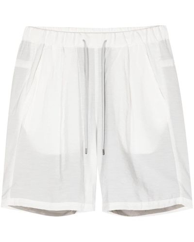 Attachment Drawstring Bermuda Shorts - White