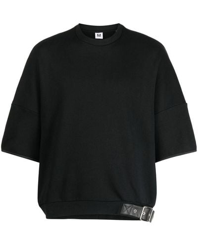 Random Identities Buckle-detailed Cotton T-shirt - Black
