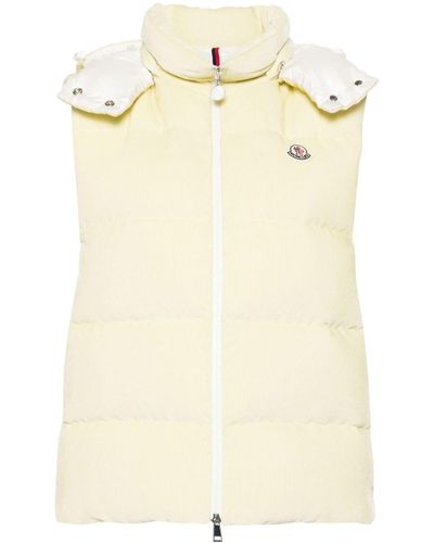 Moncler Agelao Corduroy Padded Gilet - Natural