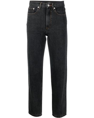 A.P.C. Cropped Jeans - Zwart