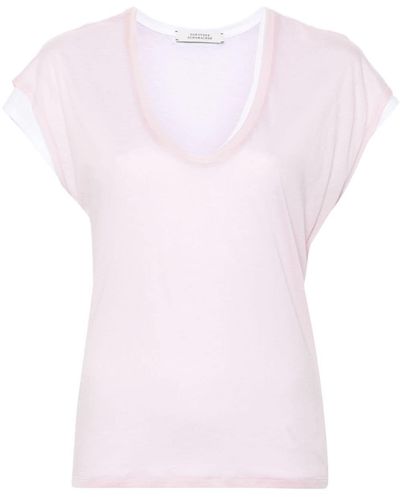 Dorothee Schumacher Layer Love Lyocell-blend T-shirt - Pink