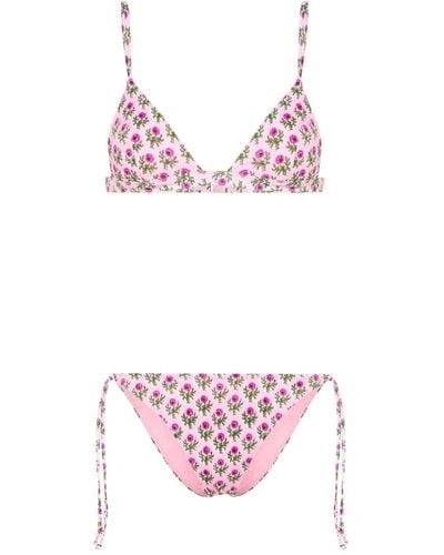 Mc2 Saint Barth Virgo Floral-print Bikini - Pink