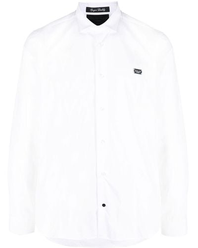 Philipp Plein Snake Detail Long-sleeve Shirt - White