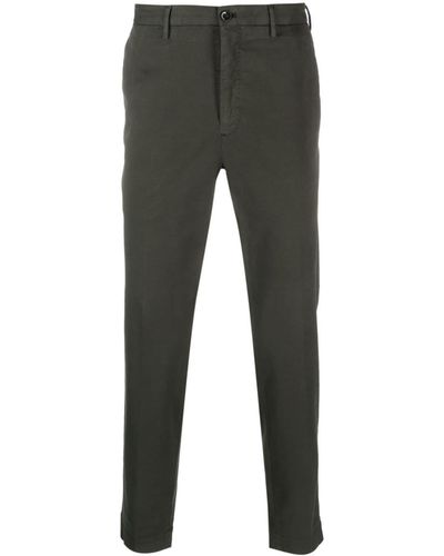 Incotex Pantalones rectos de talle bajo - Gris