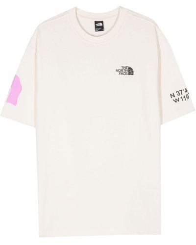 The North Face T-shirt en coton à logo imprimé - Blanc