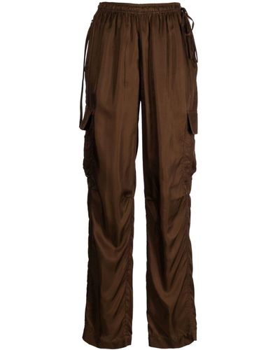 Helmut Lang Wide-leg Cargo Trousers - Brown