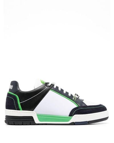 Moschino Leather Low-top Sneakers - Green