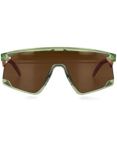 Oakley Bxtr Shield-frame Sunglasses - Brown