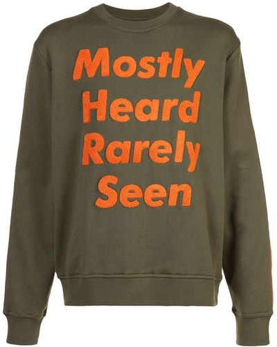 Mostly Heard Rarely Seen Sweatshirt mit Logo-Patch - Grün