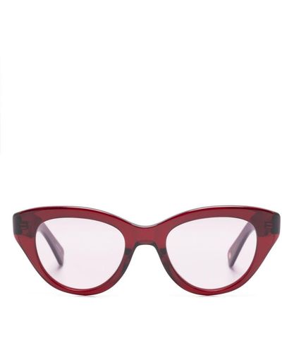 Garrett Leight Dottie' Sonnenbrille mit Augen - Pink