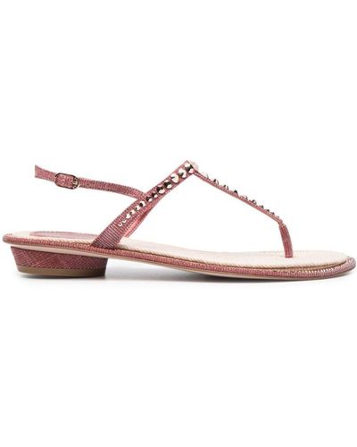 Le Silla Mabel Crystal-embellished Sandals - Pink