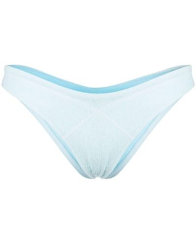 Frankie's Bikinis Bragas de bikini Enzo Crinkle - Azul