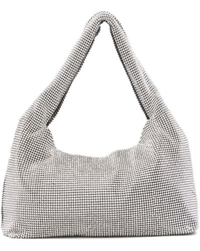 Kara Crystal-embellished Mini Bag - Gray