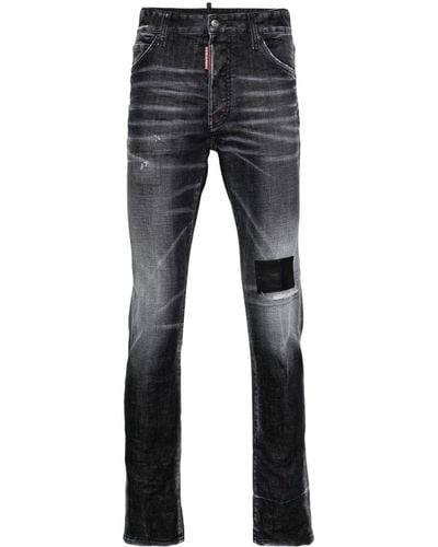 DSquared² Distressed Skinny Jeans - Blue