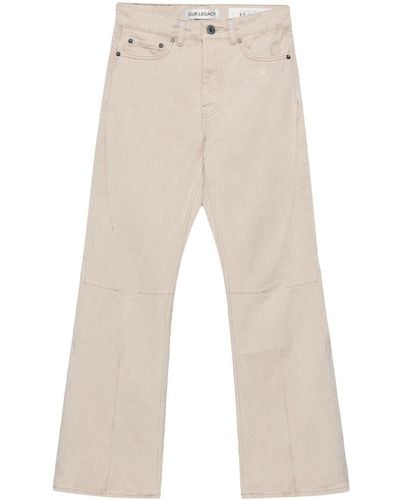 Our Legacy Moto Cut Straight-leg Jeans - Natural