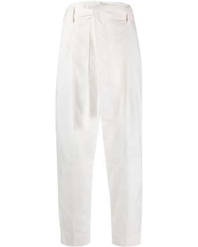 3.1 Phillip Lim Pantaloni crop con cintura - Bianco
