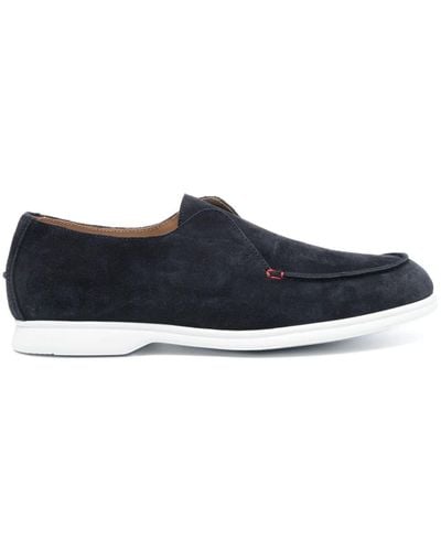 Kiton Slip-on Suede Loafers - Blue