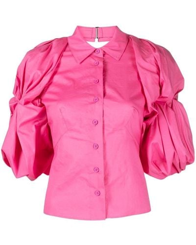 Jacquemus Stretch Poplin Shirt - Pink
