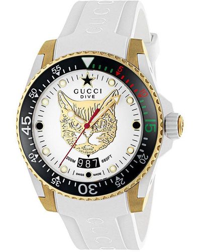 Gucci Dive 40mm Horloge - Wit