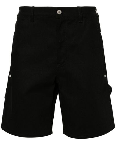 Courreges Sailor Jeans-Shorts mit Riemendetail - Schwarz