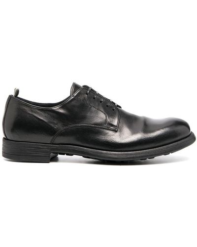 Officine Creative Leather Derby Shoes - Black
