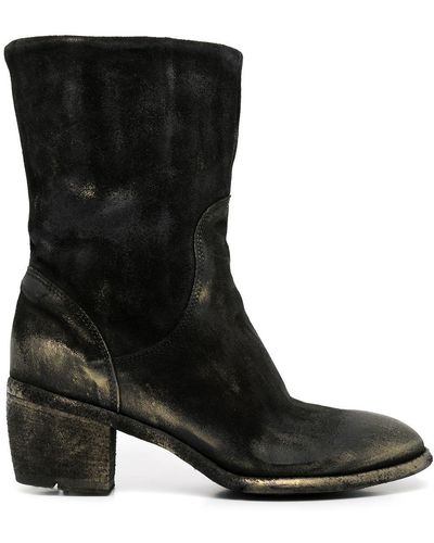 Madison Maison Metallic-effect Mid-calf Boots - Black