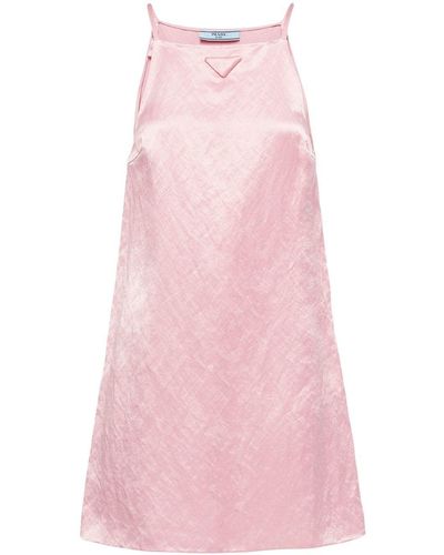 Prada Satijnen Mini-jurk - Roze