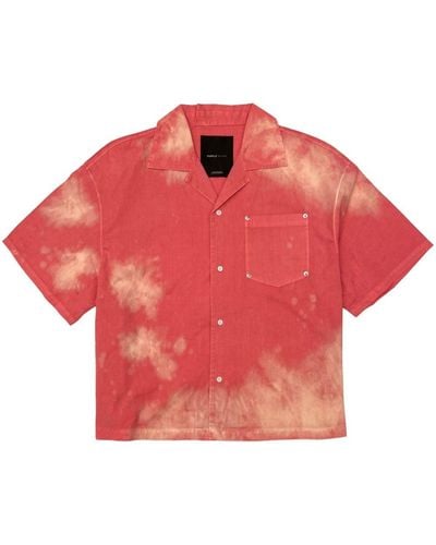 Purple Brand Short-sleeve Cotton Shirt - Red