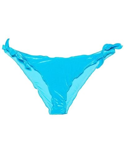 Mc2 Saint Barth Moon Velvet Bikini Bottoms - Blue