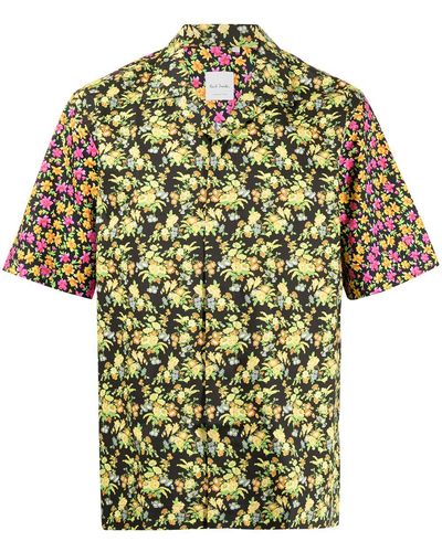 Paul Smith Mix Floral Print Shirt - Black