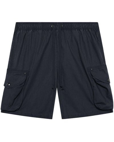 John Elliott Deck Katoenen Cargo Shorts - Blauw