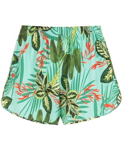 Lygia & Nanny Shorts Lee con stampa tropicale - Verde