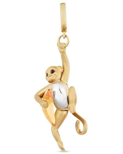 Annoushka Mythology Baby Monkey チャーム 18kイエロー&ホワイトゴールド - メタリック